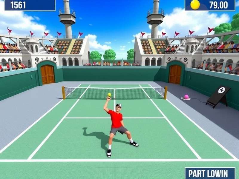 Swing Sensation Tennis Gameplay